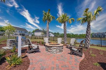 Outdoor grilling area